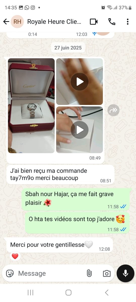 Témoignage client WhatsApp 1